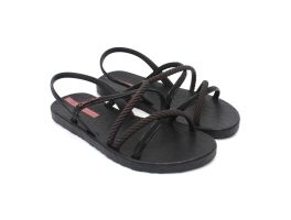 Sandália Ipanema Diversa Verão 27375 (34-40) - Preto Laranja Bo021 