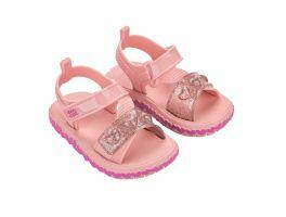 Sandália Zaxynina Fashionista 19278 (19-27) - Rosa Iogurte Glitter Bq940 
