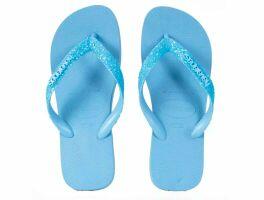 Havaianas Top Glitter Neon  (37/38) - Azul Lavanda 1056