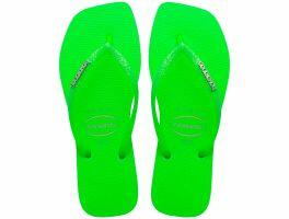 Havaianas Slim Square Glitter Neon (41/42) - Bege Verde 1496 