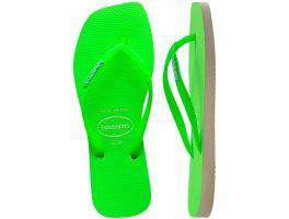 Havaianas Slim Square Glitter Neon (35-40) - Bege Verde 1496 