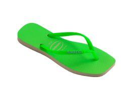 Havaianas Slim Square Glitter Neon (39/40) - Bege Verde 1496