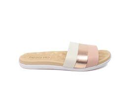 Tamanco Beira Rio 8360.360 (34-39) 25135 - Branco Off Ouro Rosado Rosa 99554