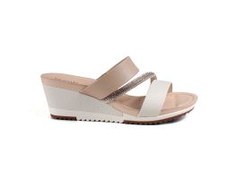 Tamanco Modare 7123.157 (34-39) - Bege Branco Off Ouro Claro 104820