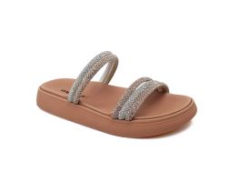 Tamanco Moleca 5469.135 (34-39) 28275 - Cristal Branco Ouro Rsdo Nude 98640 