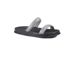 Tamanco Moleca 5556.100 (34-39) - Preto Branco 81404 