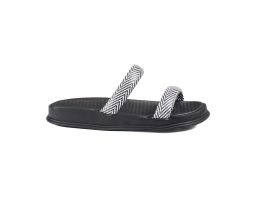 Tamanco Moleca 5556.100 (34-39) - Preto Branco 81404 