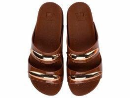 Tamanco Zaxy Metal 19272 (33-40) - Marrom Cacau Bs877 