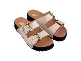 Tamanco Zaxy Partner 19333 (33-40) - Off White Claro Preto Br713 