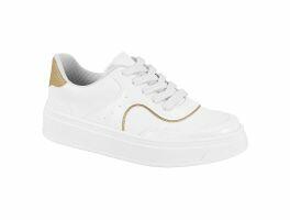 Tênis Beira Rio 4305.118 (34-39) - Branco Off Dourado 64641