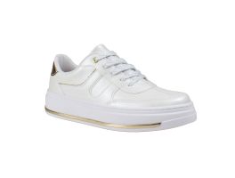 Tênis Beira Rio 4305.421 (34-38) - Branco Perolado Dourado 105498 