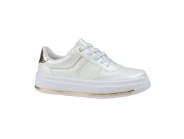 Tênis Beira Rio 4305.421 (34-38) - Branco Perolado Dourado 105498 
