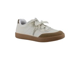 Tênis Beira Rio 4313.108 (34-39) - Branco Off Tan Dourado 105494 