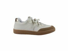 Tênis Beira Rio 4313.108 (34-39) - Branco Off Tan Dourado 105494 