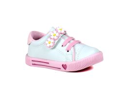Tenis Linda Ju 2023457 (20-27) - Branco Rosa 0001