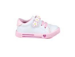 Tenis Linda Ju 2023457 (20-27) - Branco Rosa 0001