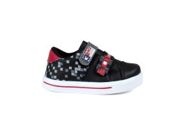 Tenis Linda Ju 102501 (20-27) - Carro Preto Cinza Vermelho 053