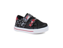 Tenis Linda Ju 102501 (20-27) - Carro Preto Cinza Vermelho 053