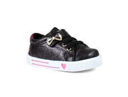 Tênis Linda Ju 2023107 (20-27) - Preto Pink 040