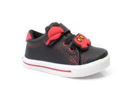 Tênis Linda Ju 1023154 (20-27) - Preto Vermelho 053