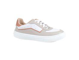 Tênis Moleca 5796.107 (34-39) - Branco Cinza Nude 103107