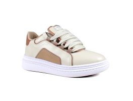Tênis Moleca 5816.105 (34-39) - Branco Off Nude Bege 104074