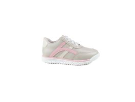 Tenis Molekinha 2583.202 (26-36 ) - Cinza Branco Off Rosa102356