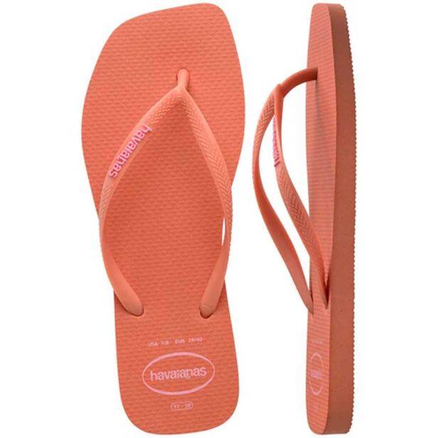Hawaiian Pink♡ Havaianas Slim Square Logo Pop-up 9259 | Avacy Atacado
