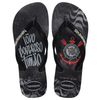 Havaianas Top Times Corinthians (37-44) - Preto Branco 4058