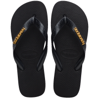 Havaianas Top Logo Metallic (33-40) - Preto Preto 1069 