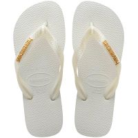 Havaianas Top Logo Metallic (35/36) - Branco 0001