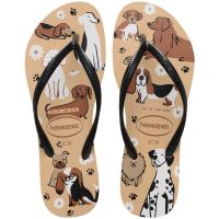 Havaianas Slim Pets (33-40) - Dourado Preto Branco 2997 