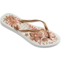 Havaianas Slim Organic (33/34) - Branco Dourado 1711