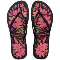 Havaianas Slim Organic (39/40) - Preto Cinza Ouro 2718