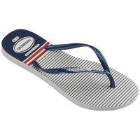 Havaianas Slim Nautical (33-38) - Branco Marinho Vermelho 0425 