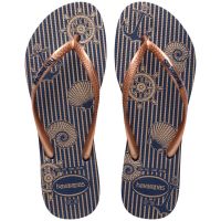 Havaianas Slim Nautical (35-40) - Marinho Rosa 2356