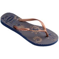 Havaianas Slim Nautical (37/38) - Marinho Rosa 2356