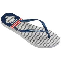 Havaianas Slim Nautical (35/36) - Branco Marinho Vermelho 0425
