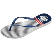 Havaianas Slim Nautical (35-40) - Branco Marinho Vermelho 0425 
