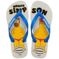 Havaianas Simpsons (43/44) - Branco Azul 0093 