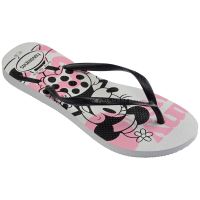 Havaianas Slim Disney (33/34) - Branco Preto 0128