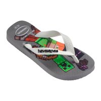 Havaianas Kids Minecraft (31/32) - Cinza Aço Branco 1077