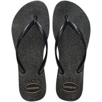 Havaianas Slim Gloss (33-40) - Preto Prata 3548 