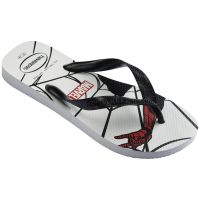 Havaianas Top Marvel Logomania (37/38) - Branco Preto 0128
