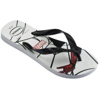 Havaianas Top Marvel Logomania (37-44) - Branco Preto 0128