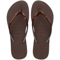 Havaianas Slim Glitter II (33-40) - Café 0727