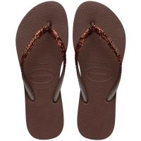 Havaianas Slim Glitter II (39/40) - Café 0727
