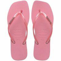 Havaianas Slim Square Logo Mettalic (37/38) - Rosa Chiffon 1105