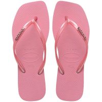 Havaianas Slim Square Logo Mettalic (39/40) - Rosa Chiffon 1105