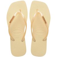 Havaianas Slim Square Logo Mettalic (41/42) - Buttercream 9556  
